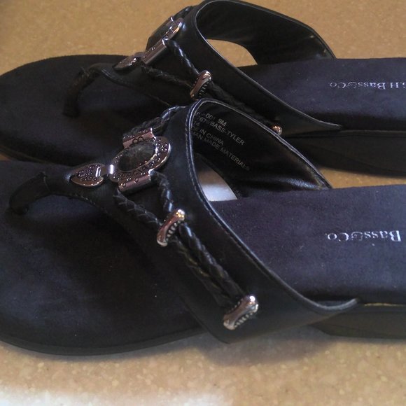 GH BASS AND CO BACK SANDALS WITH SILVER ACCENTS-NEW-9M - Picture 5 of 7